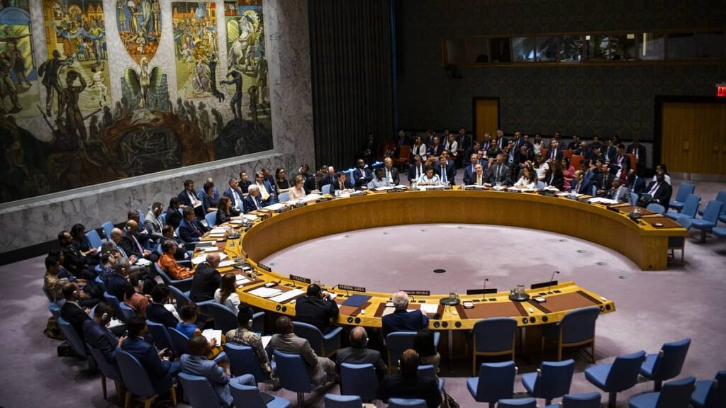 Le Conseil De Sécurité Des Nations Unies Tient Une Série De Réunions Pour Examiner Des Questions Internationales Et Régionales Majeures